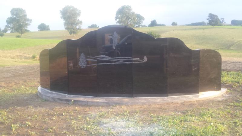 Headstone crafted from granite by Stoneworx - Memorials of Distinction in New Zealand.