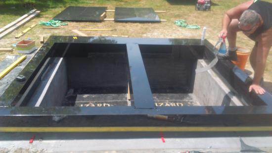 Headstone crafted from granite by Stoneworx - Memorials of Distinction in New Zealand.
