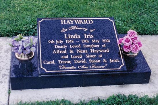 Low rise memorial in a classic square shape crafted from granite by Stoneworx - Memorials of Distinction in New Zealand.