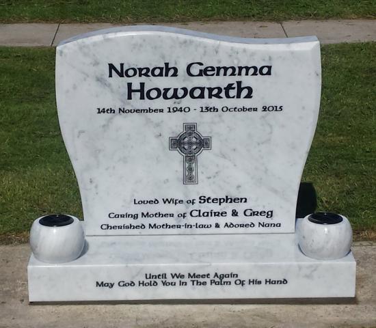 Headstone crafted from granite by Stoneworx - Memorials of Distinction in New Zealand.