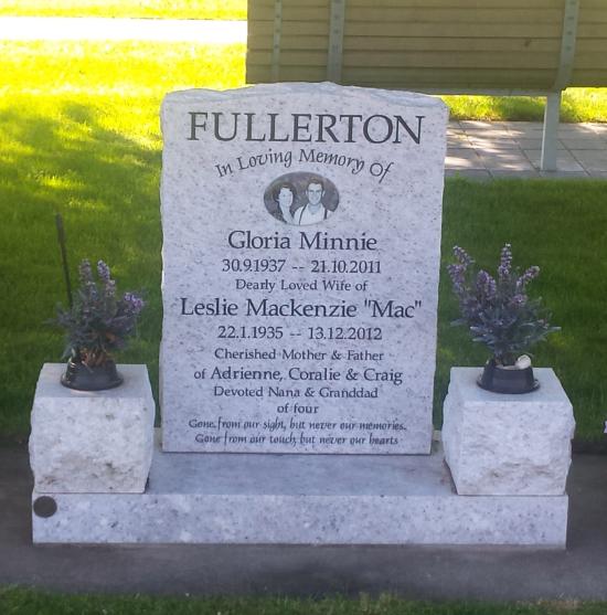 Headstone crafted from granite by Stoneworx - Memorials of Distinction in New Zealand.