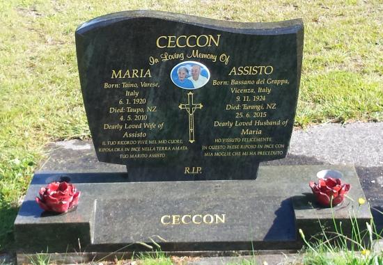 Headstone crafted from granite by Stoneworx - Memorials of Distinction in New Zealand.