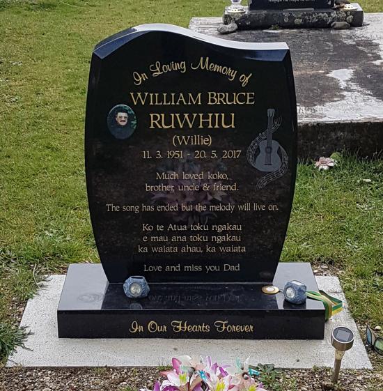 Headstone crafted from granite by Stoneworx - Memorials of Distinction in New Zealand.