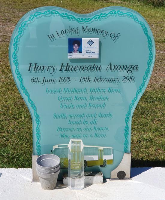 Custom glass front for a headstone by Stoneworx - Memorials of Distinction in New Zealand.