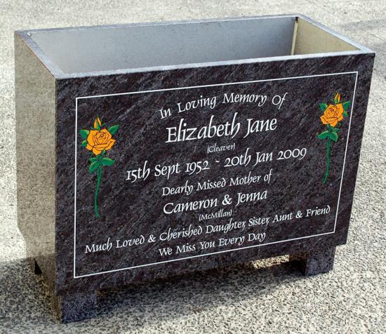 Headstone crafted from granite by Stoneworx - Memorials of Distinction in New Zealand.