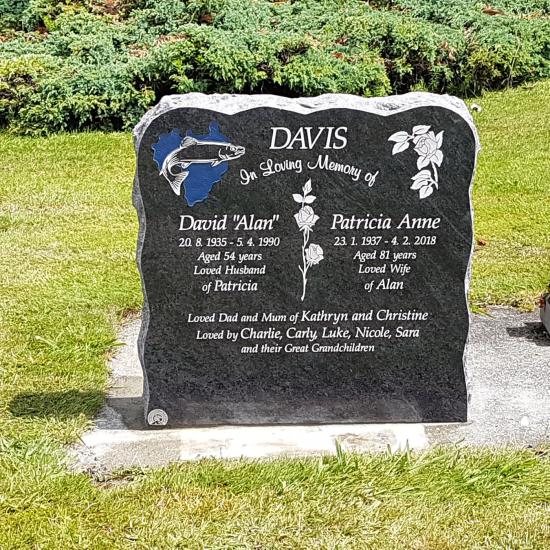 Headstone crafted from granite by Stoneworx - Memorials of Distinction in New Zealand.