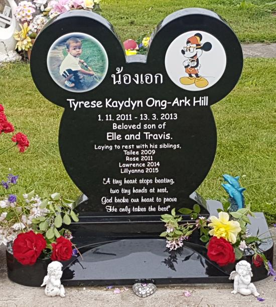 Custom headstone mickey mouse  crafted from granite by Stoneworx - Memorials of Distinction in New Zealand.