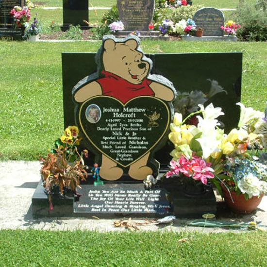 Headstone crafted from granite by Stoneworx - Memorials of Distinction in New Zealand.