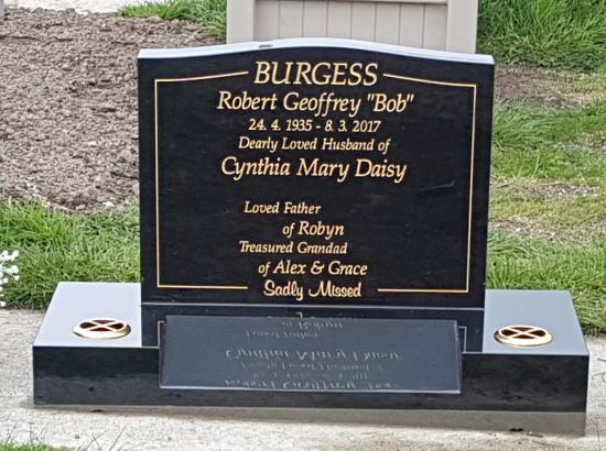 Classic upright headstone with low saddle top crafted from granite by Stoneworx - Memorials of Distinction in New Zealand.
