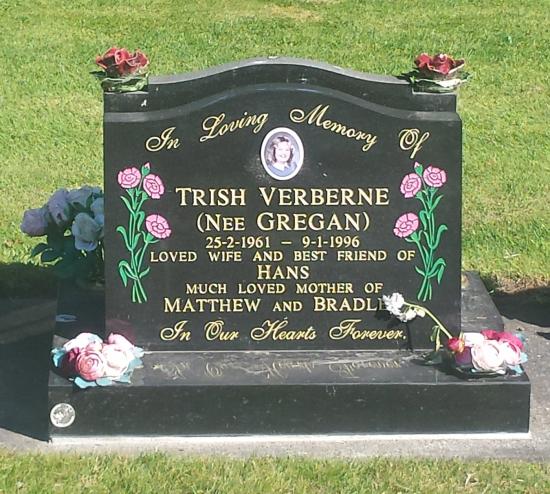 Classic upright headstone in a high saddle with checks shape crafted from granite by Stoneworx - Memorials of Distinction in New Zealand.