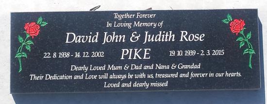 Cremation plaque crafted from granite by Stoneworx - Memorials of Distinction in New Zealand.