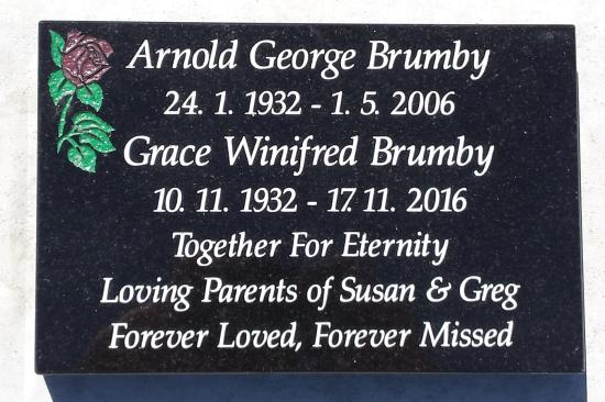 Cremation plaque crafted from granite by Stoneworx - Memorials of Distinction in New Zealand.