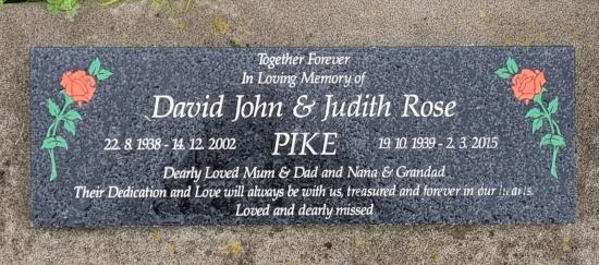 Cremation plaque crafted from granite by Stoneworx - Memorials of Distinction in New Zealand.