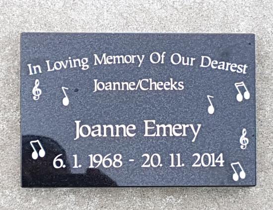 Cremation plaque crafted from granite by Stoneworx - Memorials of Distinction in New Zealand.