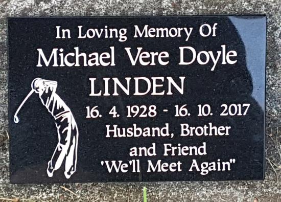 Cremation plaque crafted from granite by Stoneworx - Memorials of Distinction in New Zealand.