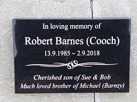 Cremation plaque crafted from granite by Stoneworx - Memorials of Distinction in New Zealand.