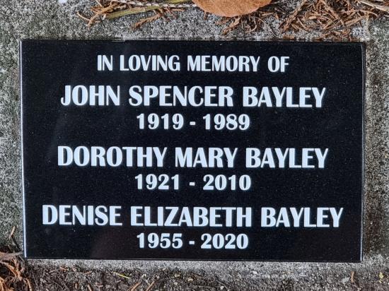 Cremation plaque crafted from granite by Stoneworx - Memorials of Distinction in New Zealand.