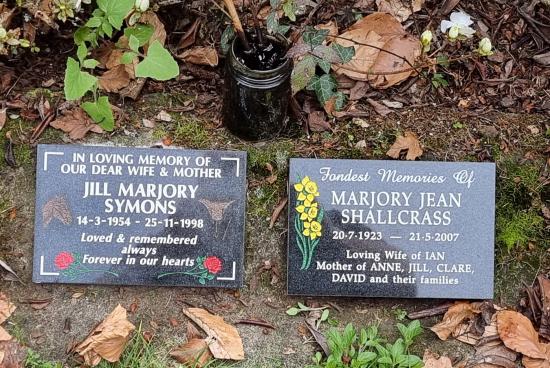Cremation plaque crafted from granite by Stoneworx - Memorials of Distinction in New Zealand.