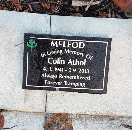 Cremation plaque crafted from granite by Stoneworx - Memorials of Distinction in New Zealand.