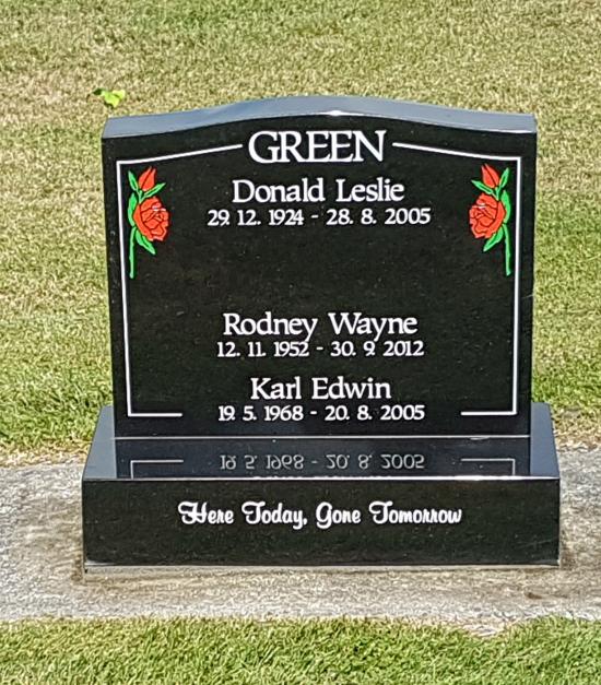 Headstone crafted from granite by Stoneworx - Memorials of Distinction in New Zealand.