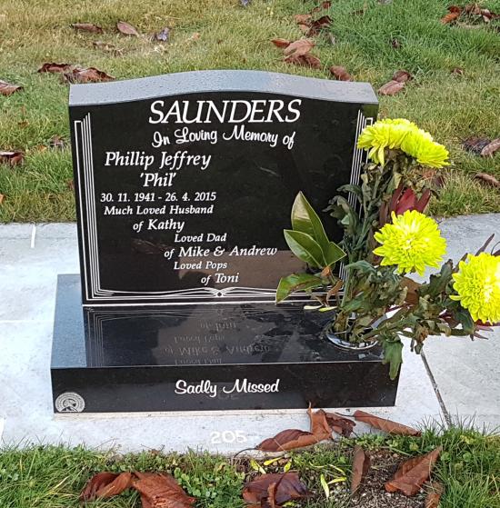 Headstone crafted from granite by Stoneworx - Memorials of Distinction in New Zealand.