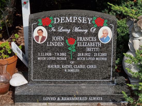 Headstone crafted from granite by Stoneworx - Memorials of Distinction in New Zealand.