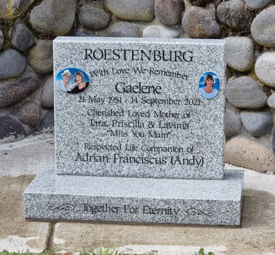 Headstone crafted from granite by Stoneworx - Memorials of Distinction in New Zealand.