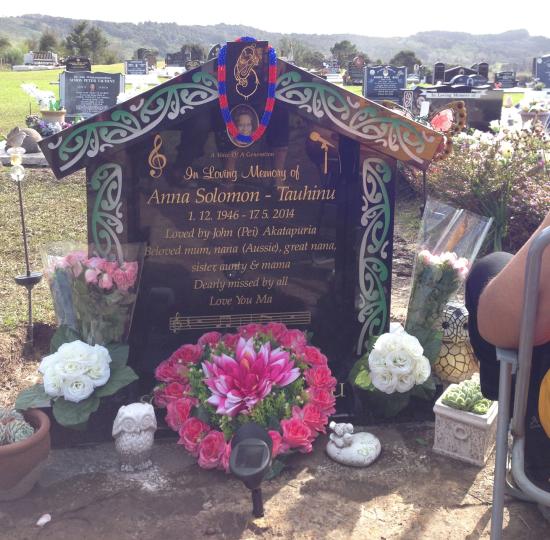 Headstone crafted from granite by Stoneworx - Memorials of Distinction in New Zealand.